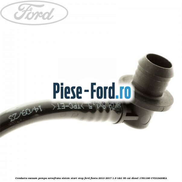 Conducta vacuum pompa servofrana sistem start stop Ford Fiesta 2013-2017 1.6 TDCi 95 cai diesel