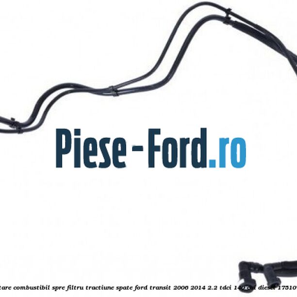 Conducte alimentare combustibil spre filtru tractiune spate Ford Transit 2006-2014 2.2 TDCi 140 cai diesel #73B6B6BBD5