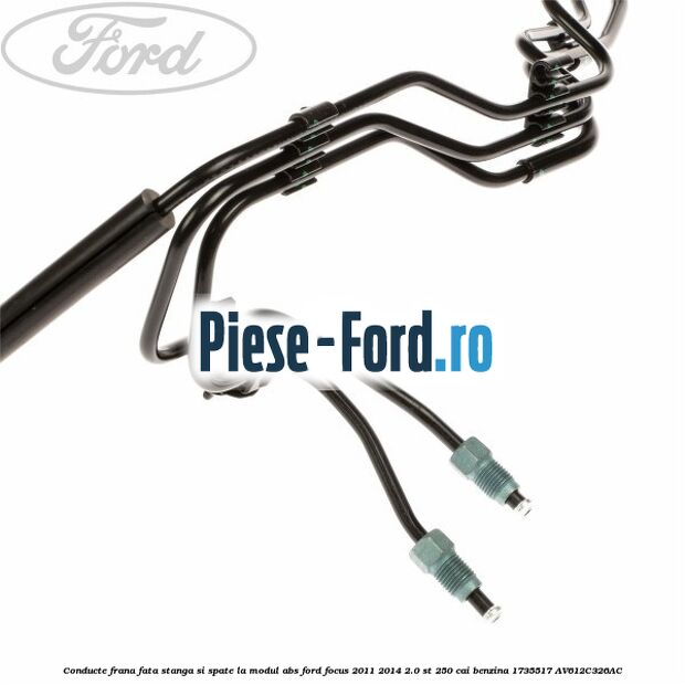 Conducte frana fata dreapta, la modul ABS Ford Focus 2011-2014 2.0 ST 250 cai benzina