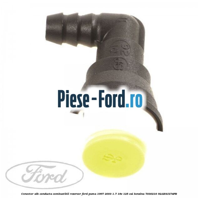 Conector alb conducta combustibil rezervor Ford Puma 1997-2003 1.7 16V 125 cai benzina
