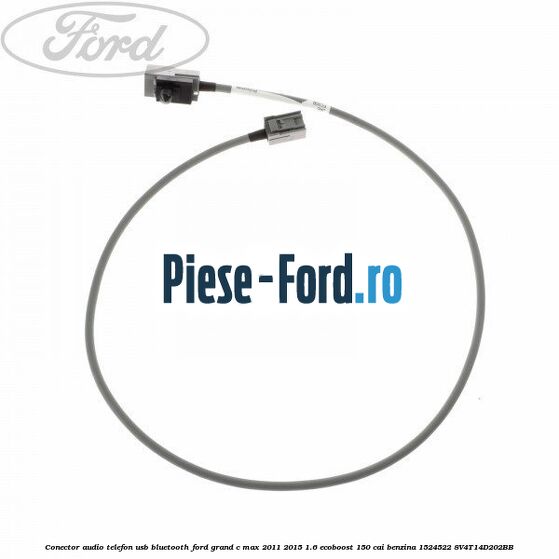 Conector audio telefon, USB, bluetooth Ford Grand C-Max 2011-2015 1.6 EcoBoost 150 cai benzina