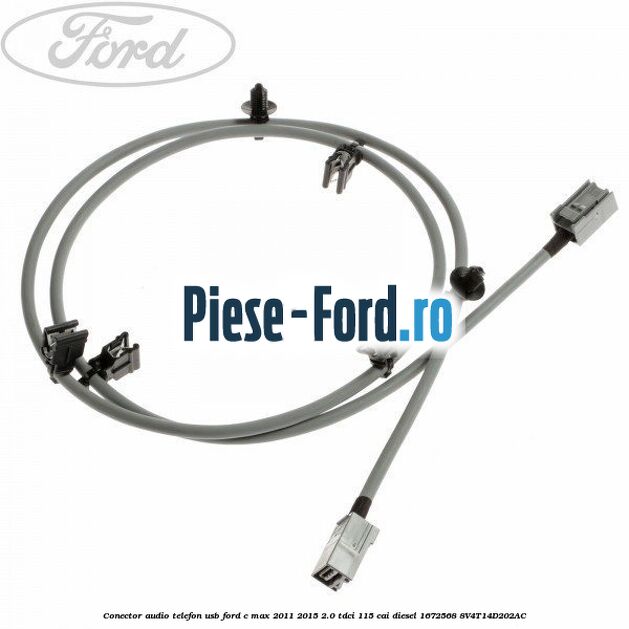 Conector audio iPod Ford C-Max 2011-2015 2.0 TDCi 115 cai diesel