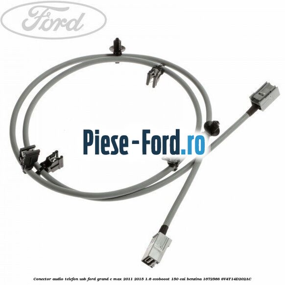 Conector audio iPod Ford Grand C-Max 2011-2015 1.6 EcoBoost 150 cai benzina