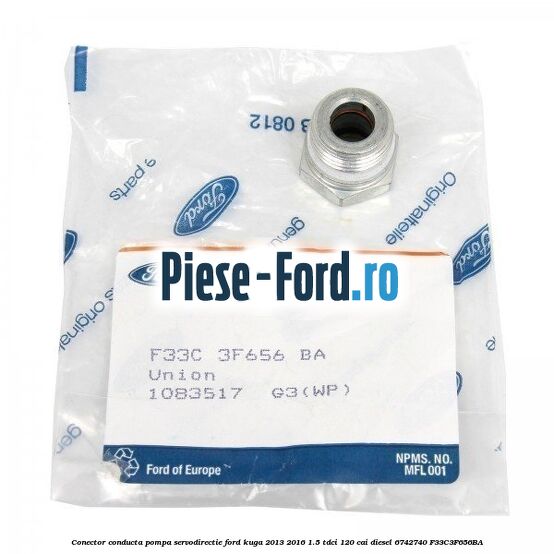 Conector conducta pompa servodirectie Ford Kuga 2013-2016 1.5 TDCi 120 cai diesel #7DFADEB75A