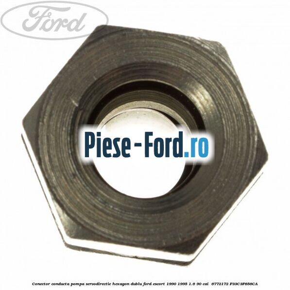 Conector conducta pompa servodirectie hexagon dublu Ford Escort 1990-1995 1.6 90 cai  #A5BF88E749