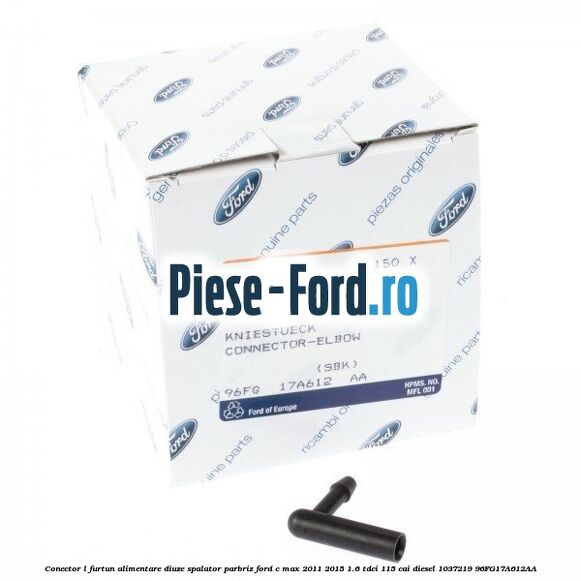 Conector L furtun alimentare diuze spalator parbriz Ford C-Max 2011-2015 1.6 TDCi 115 cai diesel #1875FB504B