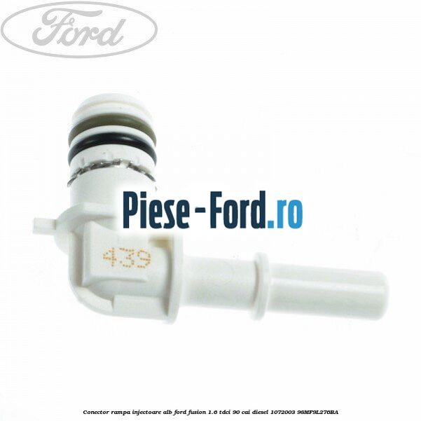 Conector rampa injectoare, alb Ford Fusion 1.6 TDCi 90 cai diesel