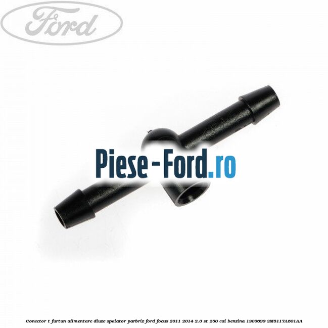 Conector L furtun alimentare diuze spalator parbriz Ford Focus 2011-2014 2.0 ST 250 cai benzina