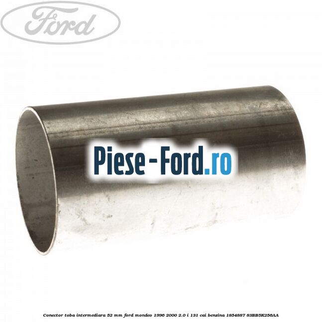 Conector toba intermediara 52 mm Ford Mondeo 1996-2000 2.0 i 131 cai benzina #EBB4B78673