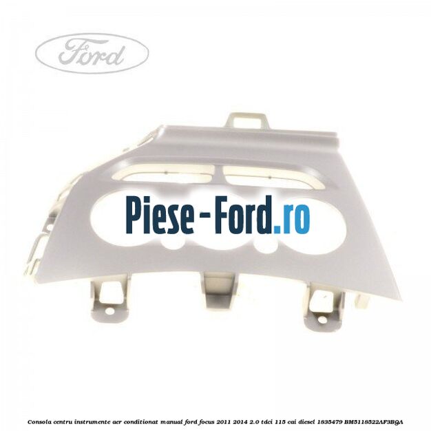 Consola centru instrumente aer conditionat manual Ford Focus 2011-2014 2.0 TDCi 115 cai diesel