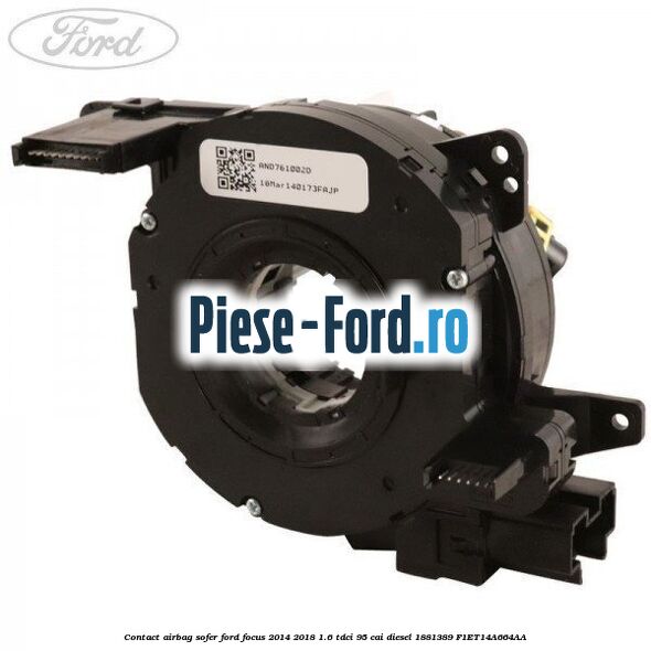 Comutator dezactivare airbag pasager Ford Focus 2014-2018 1.6 TDCi 95 cai diesel