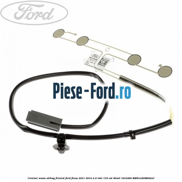 Contact scaun airbag frontal Ford Focus 2011-2014 2.0 TDCi 115 cai diesel