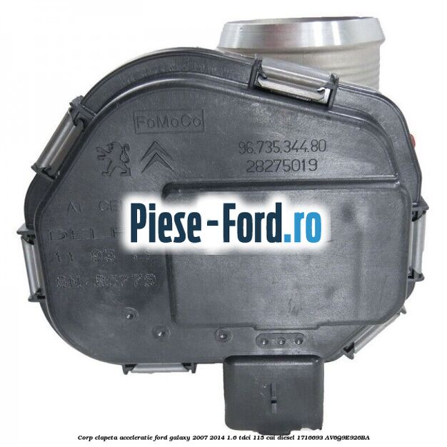 Corp clapeta acceleratie Ford Galaxy 2007-2014 1.6 TDCi 115 cai diesel #5672B06633