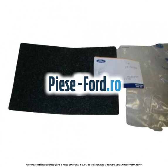 Carcasa scrumiera consola spate culoare ebony Ford S-Max 2007-2014 2.0 145 cai benzina