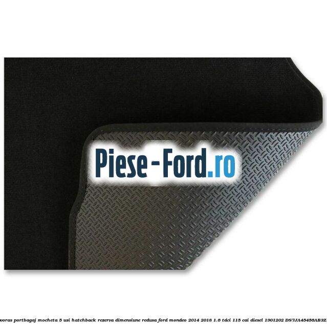 Covoras portbagaj mocheta 5 usi hatchback rezerva dimensiune redusa Ford Mondeo 2014-2018 1.6 TDCi 115 cai diesel #FD4B08E231