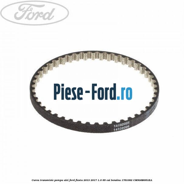 Curea distributie pana in an 09/2013 Ford Fiesta 2013-2017 1.0 65 cai benzina