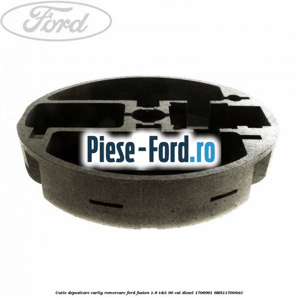Cutie depozitare carlig remorcare Ford Fusion 1.6 TDCi 90 cai diesel