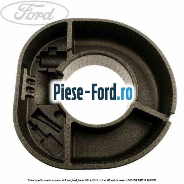 Cutie spatiu roata rezerva 4/5 usi Ford Focus 2014-2018 1.6 Ti 85 cai benzina