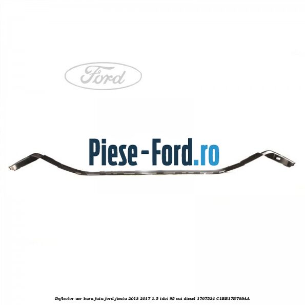 Deflector aer bara fata Ford Fiesta 2013-2017 1.5 TDCi 95 cai diesel