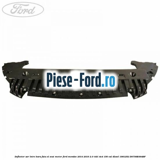 Deflector aer intre bara fata si scut motor Ford Mondeo 2014-2018 2.0 TDCi 4x4 150 cai diesel #DDE507F30C