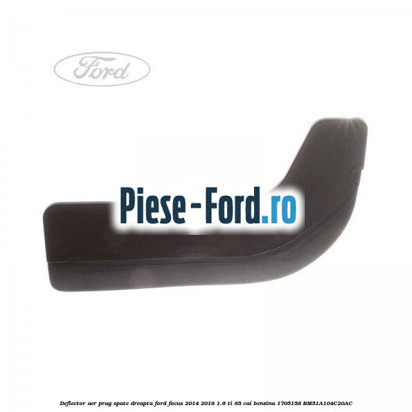 Deflector aer prag spate dreapta Ford Focus 2014-2018 1.6 Ti 85 cai benzina