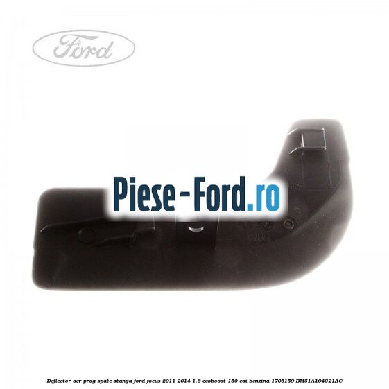 Deflector aer prag spate stanga Ford Focus 2011-2014 1.6 EcoBoost 150 cai #19BB5AD933 Deflector aer prag spate stanga Ford Focus 2011-2014 1.6 EcoBoost 150 cai benzina #19BB5AD933