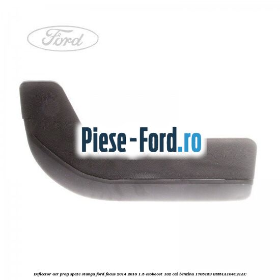 Deflector aer prag spate stanga Ford Focus 2014-2018 1.5 EcoBoost 182 cai benzina