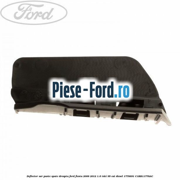 Deflector aer punte spate dreapta Ford Fiesta 2008-2012 1.6 TDCi 95 cai diesel