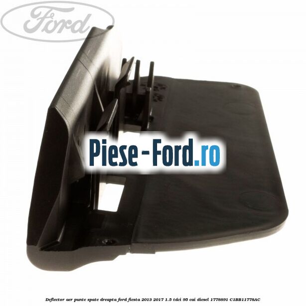 Deflector aer punte spate dreapta Ford Fiesta 2013-2017 1.5 TDCi 95 cai diesel
