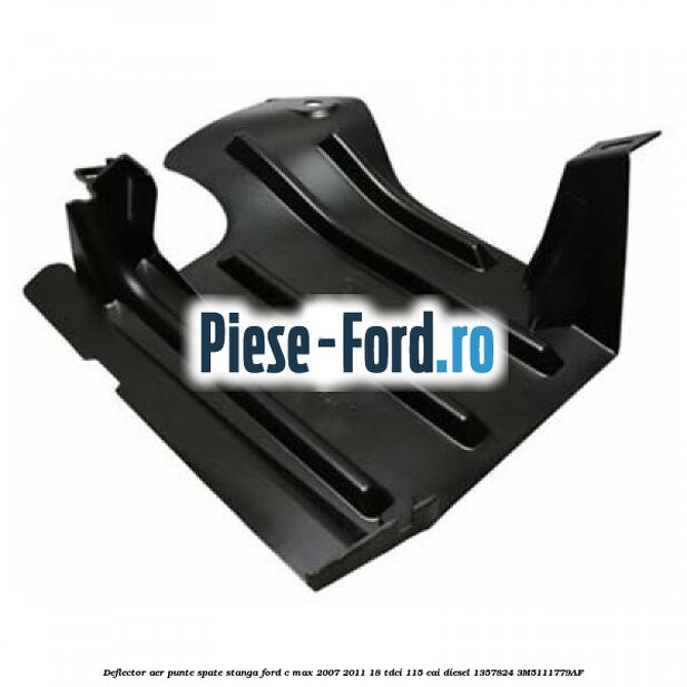 Deflector aer punte spate stanga Ford C-Max 2007-2011 1.8 TDCi 115 cai #004BD9B495