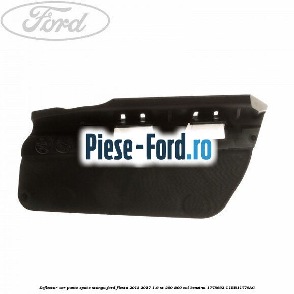 Deflector aer punte spate stanga Ford Fiesta 2013-2017 1.6 ST 200 200 cai benzina