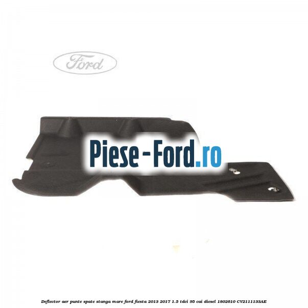 Deflector aer punte spate stanga, mare Ford Fiesta 2013-2017 1.5 TDCi 95 cai diesel