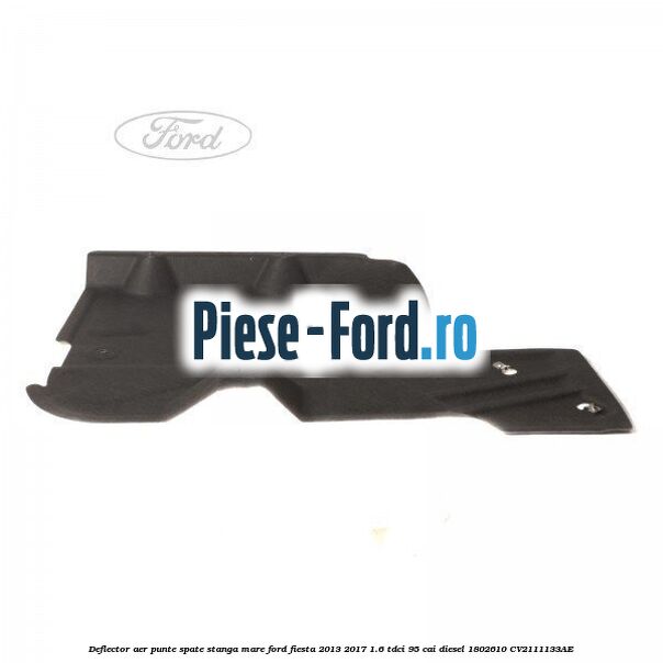 Deflector aer punte spate stanga, mare Ford Fiesta 2013-2017 1.6 TDCi 95 cai diesel