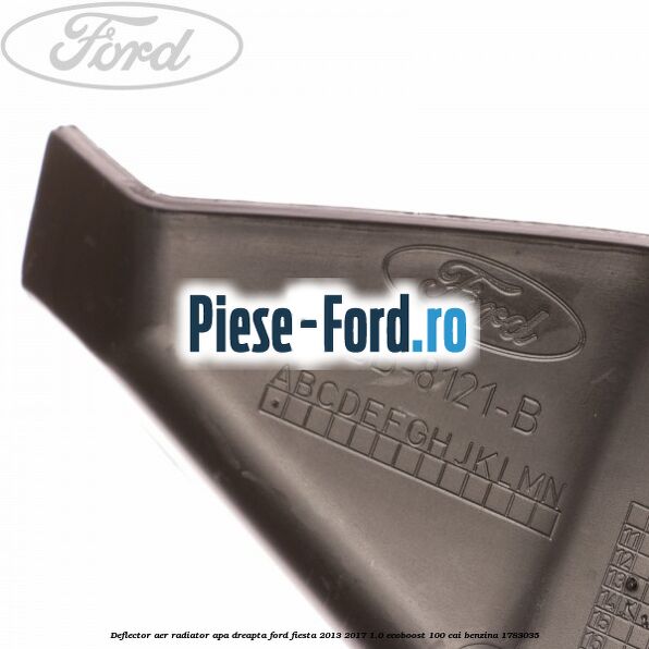 Deflector aer radiator apa dreapta Ford Fiesta 2013-2017 1.0 EcoBoost 100 cai benzina