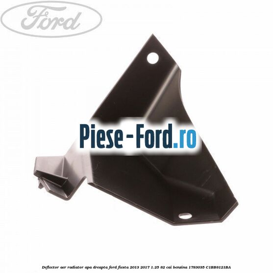 Deflector aer punte spate stanga, mare Ford Fiesta 2013-2017 1.25 82 cai benzina
