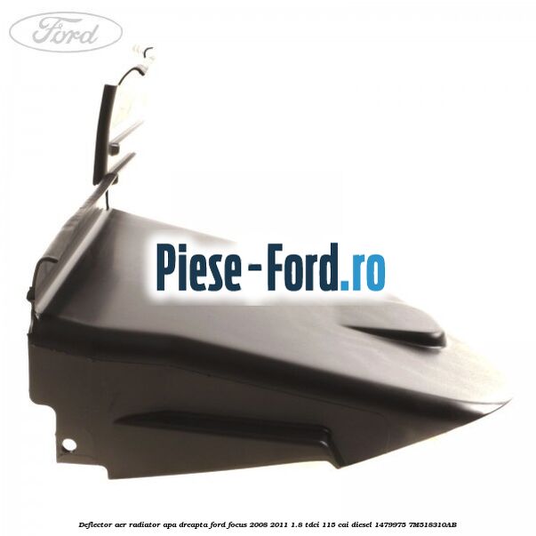 Deflector aer radiator apa dreapta Ford Focus 2008-2011 1.8 TDCi 115 cai diesel #980FEE16C1