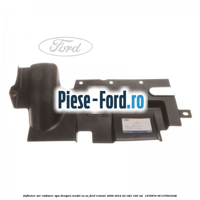 Deflector aer radiator apa dreapta model cu AC Ford Transit 2006-2014 2.2 TDCi 125 cai #379E6DDBC4
