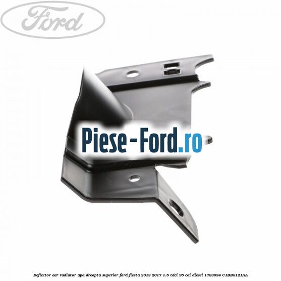 Deflector aer radiator apa dreapta superior Ford Fiesta 2013-2017 1.5 TDCi 95 cai diesel