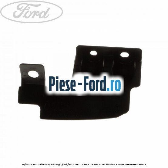 Deflector aer radiator apa stanga Ford Fiesta 2002-2005 1.25 16V 75 cai benzina #864C0CFEA6