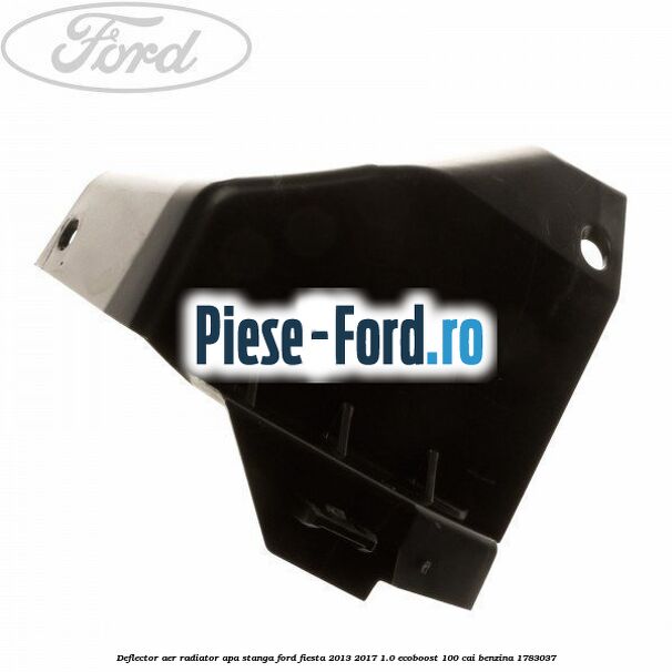 Deflector aer radiator apa stanga Ford Fiesta 2013-2017 1.0 EcoBoost 100 cai