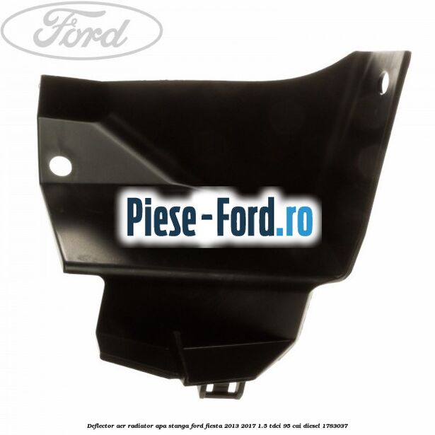 Deflector aer radiator apa stanga Ford Fiesta 2013-2017 1.5 TDCi 95 cai diesel