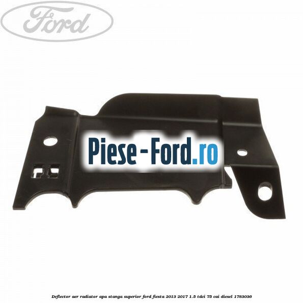 Deflector aer radiator apa stanga superior Ford Fiesta 2013-2017 1.5 TDCi 75 cai