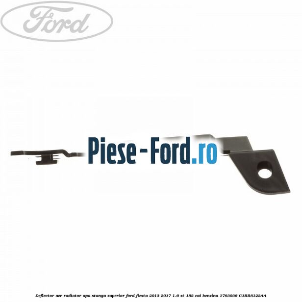 Deflector aer radiator apa stanga superior Ford Fiesta 2013-2017 1.6 ST 182 cai benzina