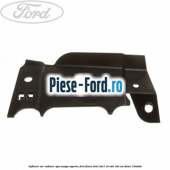 Deflector aer radiator apa stanga superior Ford Fiesta 2013-2017 1.5 TDCi 100 cai #1D5C52506E