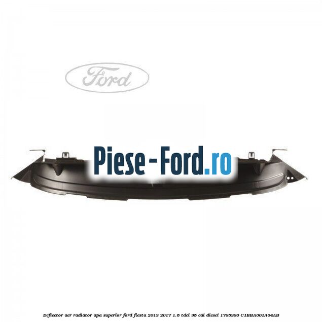 Deflector aer radiator apa stanga superior Ford Fiesta 2013-2017 1.6 TDCi 95 cai diesel