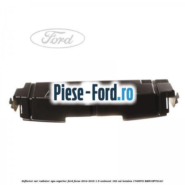 Deflector aer radiator apa, superior Ford Focus 2014-2018 1.5 EcoBoost 182 cai benzina