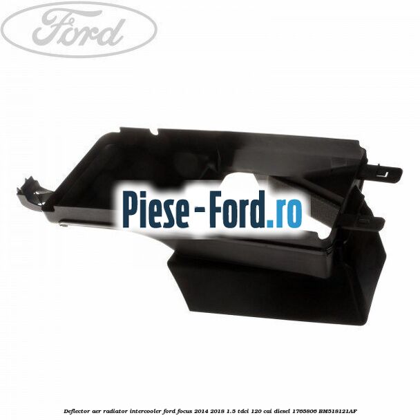 Deflector aer radiator intercooler Ford Focus 2014-2018 1.5 TDCi 120 cai diesel