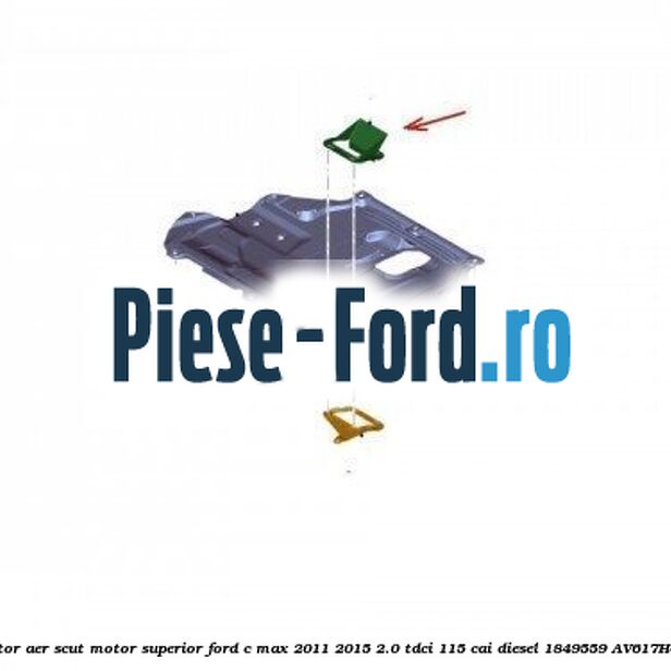 Deflector aer scut motor superior Ford C-Max 2011-2015 2.0 TDCi 115 cai diesel