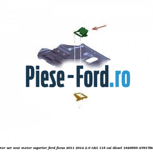 Deflector aer scut motor superior Ford Focus 2011-2014 2.0 TDCi 115 cai diesel