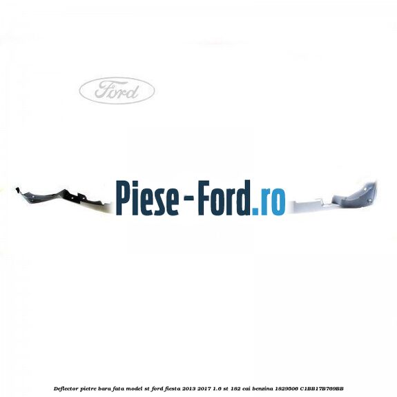 Deflector pietre bara fata, model ST Ford Fiesta 2013-2017 1.6 ST 182 cai benzina